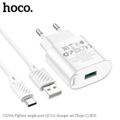Bộ sạc Hoco C109A Fighter single port QC3.0 Type-C - Ảnh 10