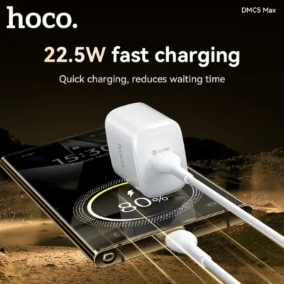 Bộ Sạc Nhanh Hoco DMC5 Max 22.5W Kèm Cáp Type-C Cho Điện Thoại Bộ Sạc Nhanh Hoco DMC5 Max 22.5W Kèm Cáp Type-C Cho Điện Thoại - Ảnh 3