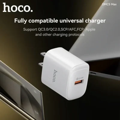 Bộ Sạc Nhanh Hoco DMC5 Max 22.5W Kèm Cáp Type-C Cho Điện Thoại Bộ Sạc Nhanh Hoco DMC5 Max 22.5W Kèm Cáp Type-C Cho Điện Thoại - Ảnh 6