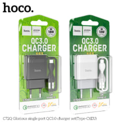 Bộ sạc nhanh Hoco QC 3.0 18W C72Q Type C