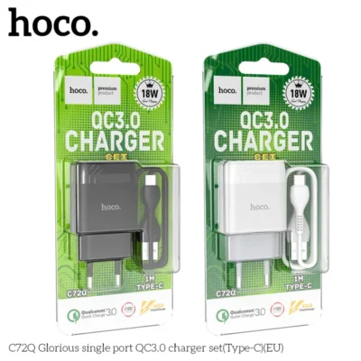 Bộ sạc nhanh Hoco QC 3.0 18W C72Q Type C