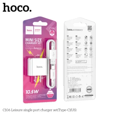 C106 BỘ SẠC CỔNG ĐƠN TYPE C (US)