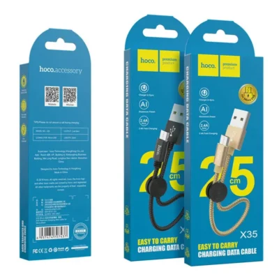 Cáp Sạc Nhanh Hoco X35 Cho Micro 25cm, 2.4A