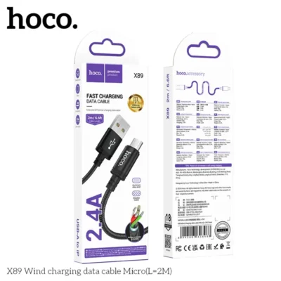 Cáp dữ liệu sạc Hoco X89 Micro 2M