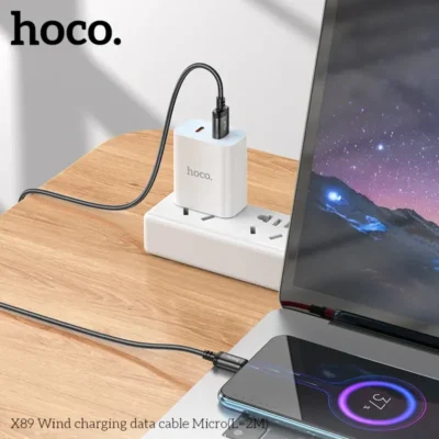 Cáp Sạc Hoco X89 Micro USB 2M – Dây Dù Siêu Bền, Chiều Dài Vượt Trội, Sạc Ổn Định - Ảnh 2