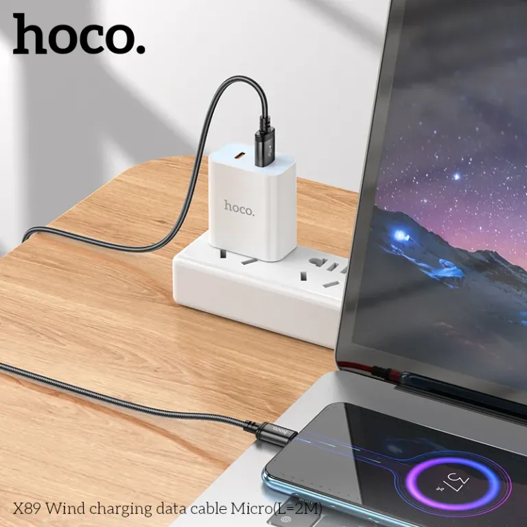 Cáp Sạc Hoco X89 Micro USB 2M – Dây Dù Siêu Bền, Chiều Dài Vượt Trội, Sạc Ổn Định Cáp Sạc Hoco X89 Micro USB 2M – Dây Dù Siêu Bền, Chiều Dài Vượt Trội, Sạc Ổn Định - Ảnh 2