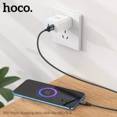 Cáp Sạc Hoco X89 Micro USB 2M – Dây Dù Siêu Bền, Chiều Dài Vượt Trội, Sạc Ổn Định - Ảnh 3