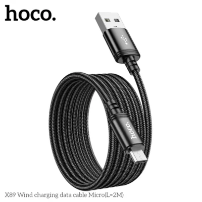 Cáp Sạc Hoco X89 Micro USB 2M – Dây Dù Siêu Bền, Chiều Dài Vượt Trội, Sạc Ổn Định - Ảnh 4