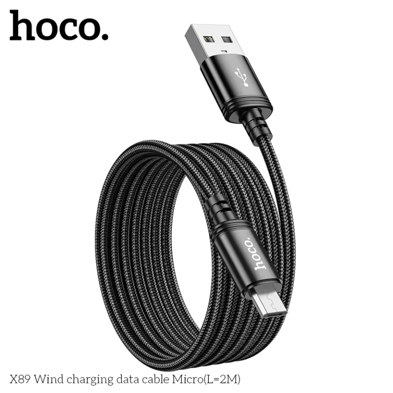 Cáp Sạc Hoco X89 Micro USB 2M – Dây Dù Siêu Bền, Chiều Dài Vượt Trội, Sạc Ổn Định Cáp Sạc Hoco X89 Micro USB 2M – Dây Dù Siêu Bền, Chiều Dài Vượt Trội, Sạc Ổn Định - Ảnh 4