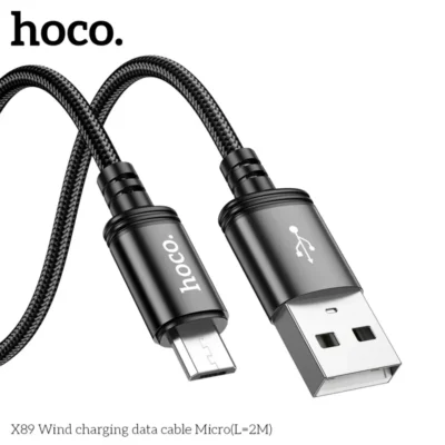 Cáp Sạc Hoco X89 Micro USB 2M – Dây Dù Siêu Bền, Chiều Dài Vượt Trội, Sạc Ổn Định - Ảnh 5