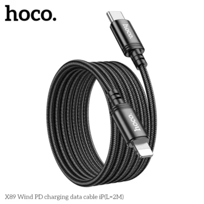 Cáp Sạc Hoco X89 Wind C To Lightning 2M – Sạc Nhanh PD 20W, Dây Dù Siêu Dài, Siêu Bền Cáp Sạc Hoco X89 Wind C To Lightning 2M – Sạc Nhanh PD 20W, Dây Dù Siêu Dài, Siêu Bền - Ảnh 6