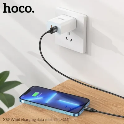 Cáp Sạc Hoco X89 iPhone 2M – Dây Dù Siêu Bền, Chiều Dài Vượt Trội - Ảnh 3