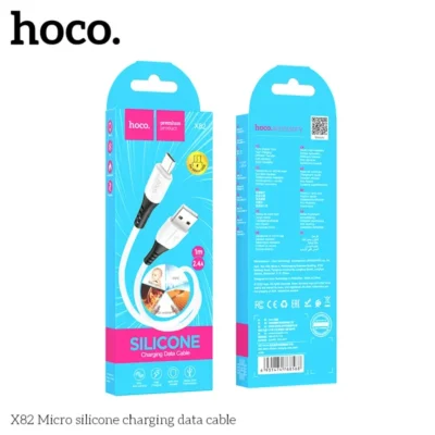 Cáp dữ liệu sạc silicon Hoco X82 Micro 1M, 2.4A – Siêu Dẻo, Chống Rối, Sạc Nhanh 2.4A Cho Android - Ảnh 5