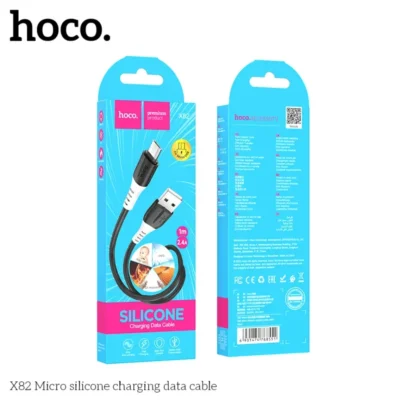 Cáp dữ liệu sạc silicon Hoco X82 Micro 1M, 2.4A – Siêu Dẻo, Chống Rối, Sạc Nhanh 2.4A Cho Android - Ảnh 6