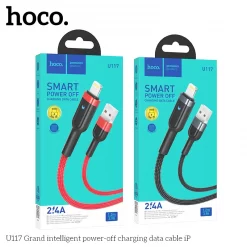 Cáp dữ liệu sạc tự ngắt Hoco U117 iPhone