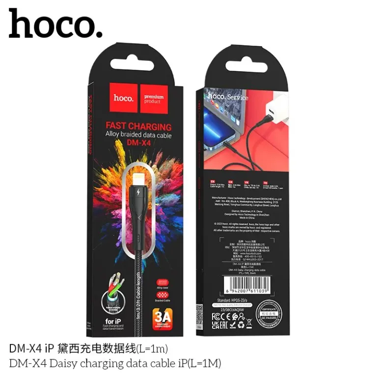 Cáp sạc Hoco DMX4 IP (1m)