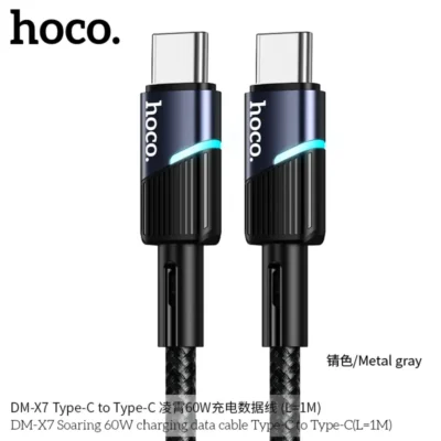 Cáp Sạc Hoco DMX7 Type-C To Type-C 1M – Công Suất 60W - Ảnh 3