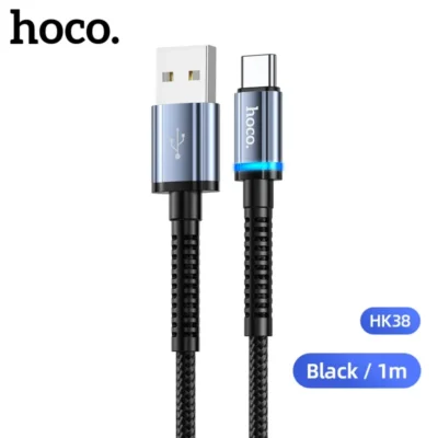 Cáp Sạc Hoco HK38 Type-C 1M Bọc Dù Có Đèn Báo Cáp Sạc Hoco HK38 Type-C 1M Bọc Dù Có Đèn Báo - Ảnh 5
