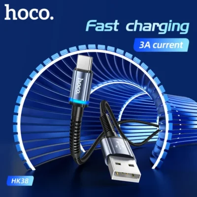 Cáp Sạc Hoco HK38 Type-C 1M Bọc Dù Có Đèn Báo Cáp Sạc Hoco HK38 Type-C 1M Bọc Dù Có Đèn Báo - Ảnh 8