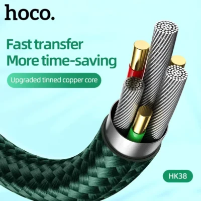 Cáp Sạc Hoco HK38 Type-C 1M Bọc Dù Có Đèn Báo Cáp Sạc Hoco HK38 Type-C 1M Bọc Dù Có Đèn Báo - Ảnh 9