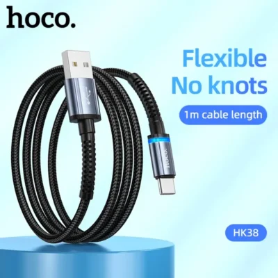 Cáp Sạc Hoco HK38 Type-C 1M Bọc Dù Có Đèn Báo Cáp Sạc Hoco HK38 Type-C 1M Bọc Dù Có Đèn Báo - Ảnh 10