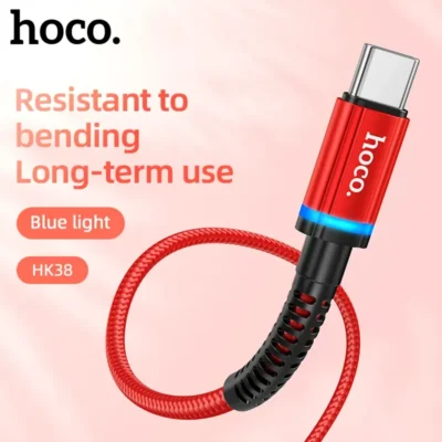 Cáp Sạc Hoco HK38 Type-C 1M Bọc Dù Có Đèn Báo Cáp Sạc Hoco HK38 Type-C 1M Bọc Dù Có Đèn Báo - Ảnh 11