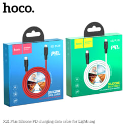 Cáp sạc Hoco X21 Plus Silicone PD cho Lightning1