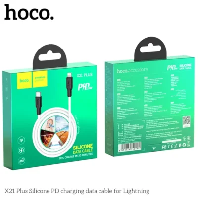 Cáp sạc Hoco X21 Plus Silicone PD cho Lightning – Siêu Dẻo, Siêu Bền - Ảnh 2