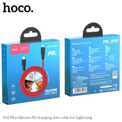 Cáp sạc Hoco X21 Plus Silicone PD cho Lightning – Siêu Dẻo, Siêu Bền - Ảnh 3