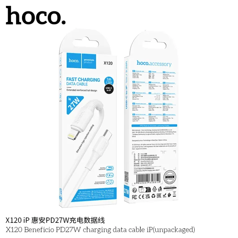 Cáp Sạc Hoco X120 Beneficio PD27W – Chuẩn Sạc Nhanh Cáp Sạc Hoco X120 Beneficio PD27W – Chuẩn Sạc Nhanh - Ảnh 4