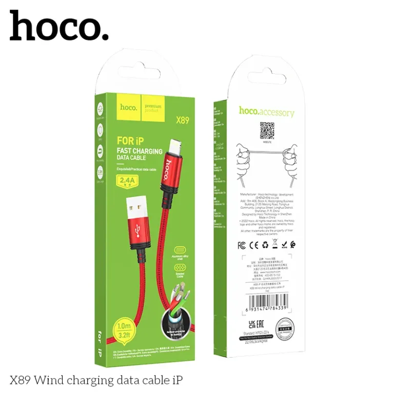 Cáp Sạc Hoco X89 iPhone (Lightning) – Dây Dù Siêu Bền Cáp Sạc Hoco X89 iPhone (Lightning) – Dây Dù Siêu Bền - Ảnh 3
