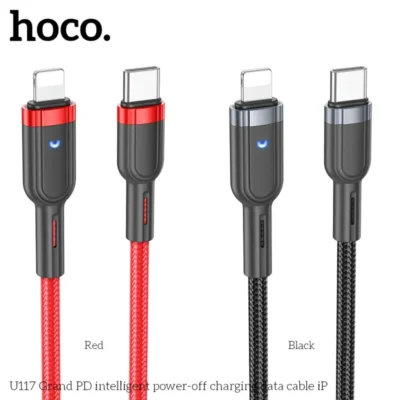 Cáp sạc nhanh tự ngắt thông minh Hoco U117 Type-C to IP Cáp sạc nhanh tự ngắt thông minh Hoco U117 Type-C to IP - Ảnh 2