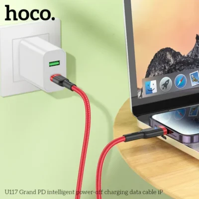 Cáp sạc nhanh tự ngắt thông minh Hoco U117 Type-C to IP Cáp sạc nhanh tự ngắt thông minh Hoco U117 Type-C to IP - Ảnh 8