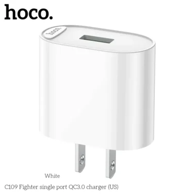 Cốc Sạc Hoco C109 Fighter (Single Port QC3.0) – Sạc Nhanh 18W Cốc Sạc Hoco C109 Fighter (Single Port QC3.0) – Sạc Nhanh 18W - Ảnh 3
