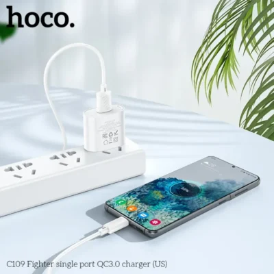 Cốc Sạc Hoco C109 Fighter (Single Port QC3.0) – Sạc Nhanh 18W Cốc Sạc Hoco C109 Fighter (Single Port QC3.0) – Sạc Nhanh 18W - Ảnh 9