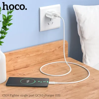Cốc Sạc Hoco C109 Fighter (Single Port QC3.0) – Sạc Nhanh 18W Cốc Sạc Hoco C109 Fighter (Single Port QC3.0) – Sạc Nhanh 18W - Ảnh 10