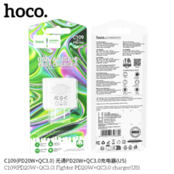 Cốc sạc Hoco C109(PD20W+QC3.0) Fighter PD20W+QC3.0 (US)01