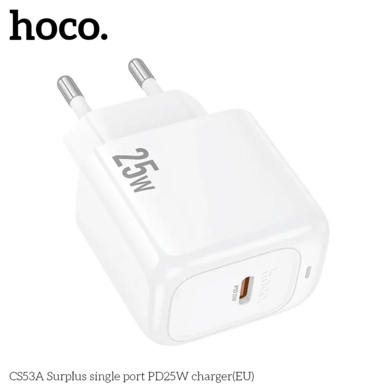 Cốc Sạc Hoco Surplus CS53A PD25W (EU) – Sạc Siêu Nhanh Cốc Sạc Hoco Surplus CS53A PD25W (EU) – Sạc Siêu Nhanh - Ảnh 4