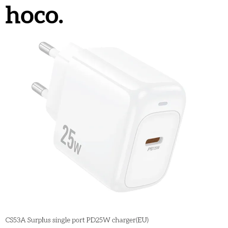 Cốc Sạc Hoco Surplus CS53A PD25W (EU) – Sạc Siêu Nhanh Cốc Sạc Hoco Surplus CS53A PD25W (EU) – Sạc Siêu Nhanh - Ảnh 5