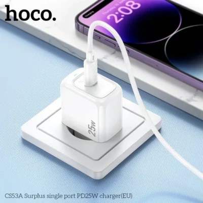 Cốc Sạc Hoco Surplus CS53A PD25W (EU) – Sạc Siêu Nhanh Cốc Sạc Hoco Surplus CS53A PD25W (EU) – Sạc Siêu Nhanh - Ảnh 8