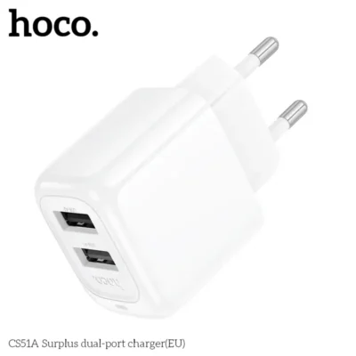 Cốc Sạc Hai Cổng Hoco Surplus CS51A (EU) – Giải Pháp Sạc Đôi Tiện Lợi Cốc Sạc Hai Cổng Hoco Surplus CS51A (EU) – Giải Pháp Sạc Đôi Tiện Lợi - Ảnh 6