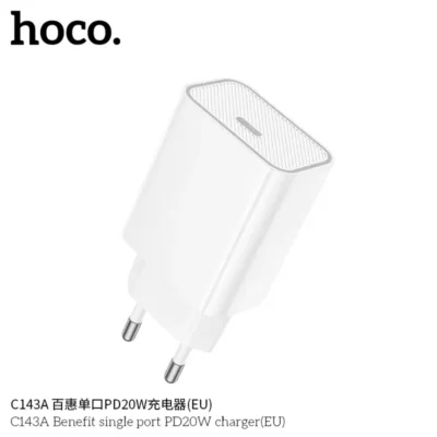 Cốc Sạc Hoco C143A Benefit PD20W (EU) – Chuẩn Sạc Nhanh - Ảnh 3