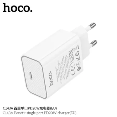 Cốc Sạc Hoco C143A Benefit PD20W (EU) – Chuẩn Sạc Nhanh - Ảnh 4
