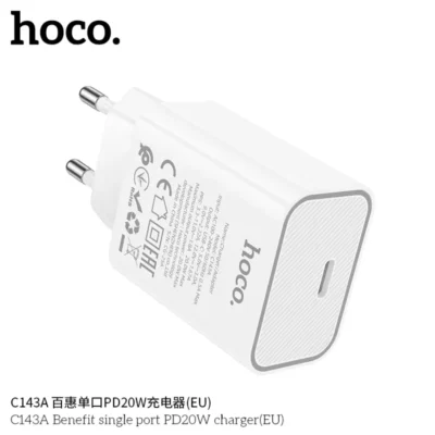 Cốc Sạc Hoco C143A Benefit PD20W (EU) – Chuẩn Sạc Nhanh - Ảnh 6