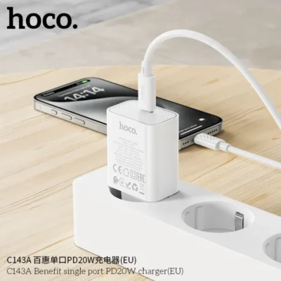 Cốc Sạc Hoco C143A Benefit PD20W (EU) – Chuẩn Sạc Nhanh - Ảnh 7