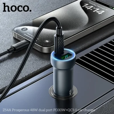 Tẩu Sạc Xe Hơi Hoco Z54A 48W (PD30W + QC3.0) – Sạc Nhanh Cổng Kép - Ảnh 7