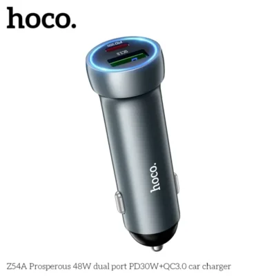Tẩu Sạc Xe Hơi Hoco Z54A 48W (PD30W + QC3.0) – Sạc Nhanh Cổng Kép - Ảnh 4