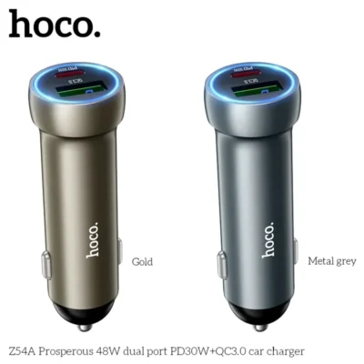 Tẩu Sạc Xe Hơi Hoco Z54A 48W (PD30W + QC3.0) – Sạc Nhanh Cổng Kép - Ảnh 3