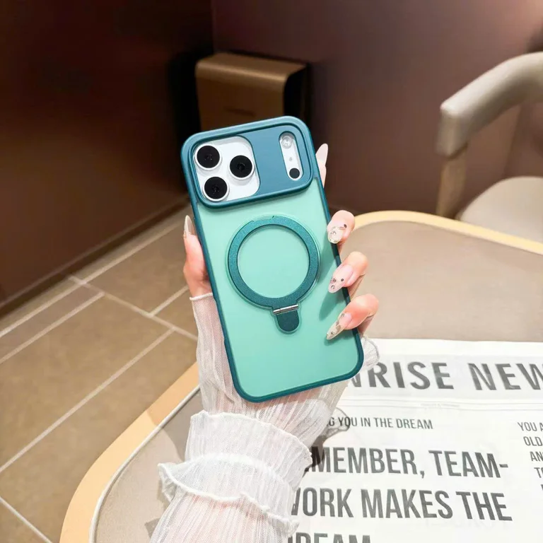 Ốp Lưng LigKus Nhám Từ Tính Kèm Giá Đỡ Và Bảo Vệ Cam - Ảnh 6