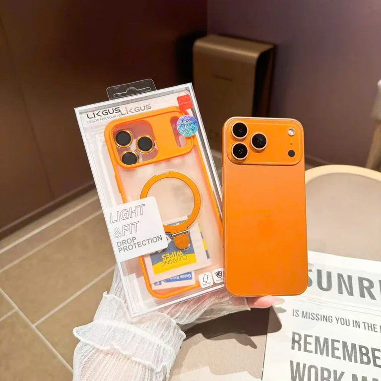 Ốp Lưng LigKus Nhám Từ Tính Kèm Giá Đỡ Và Bảo Vệ Cam - Ảnh 8